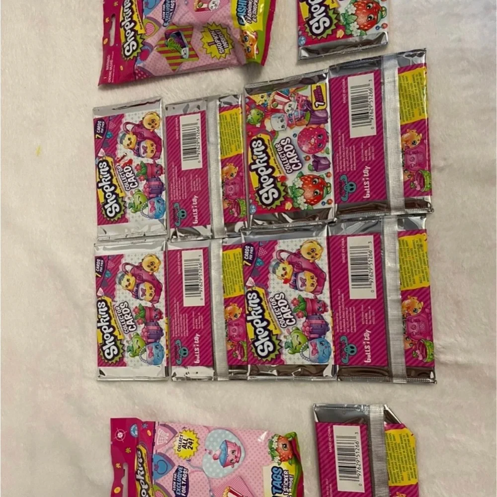 Shopkins Collector Cards with Fashion Tags 10 packs of Collector Cards